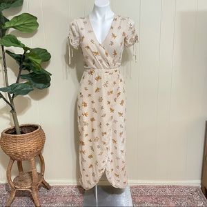 Madewell long floral dress size 2